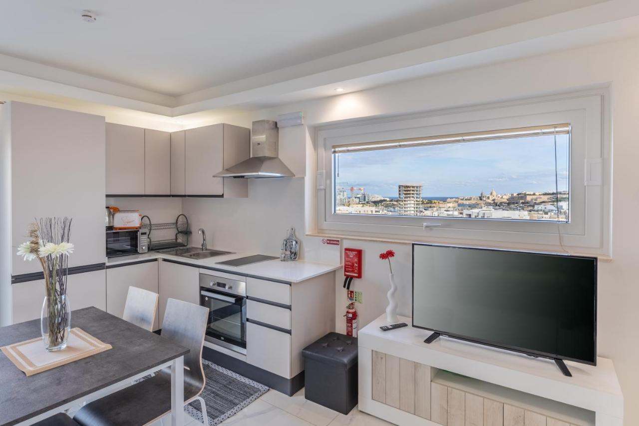 Terrace View- A Charming Two Bedrooms Penthouse Ac-Wifi Msida Exteriér fotografie