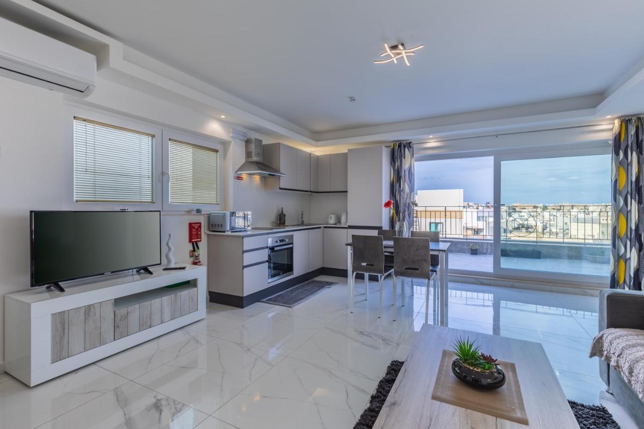 Terrace View- A Charming Two Bedrooms Penthouse Ac-Wifi Msida Exteriér fotografie
