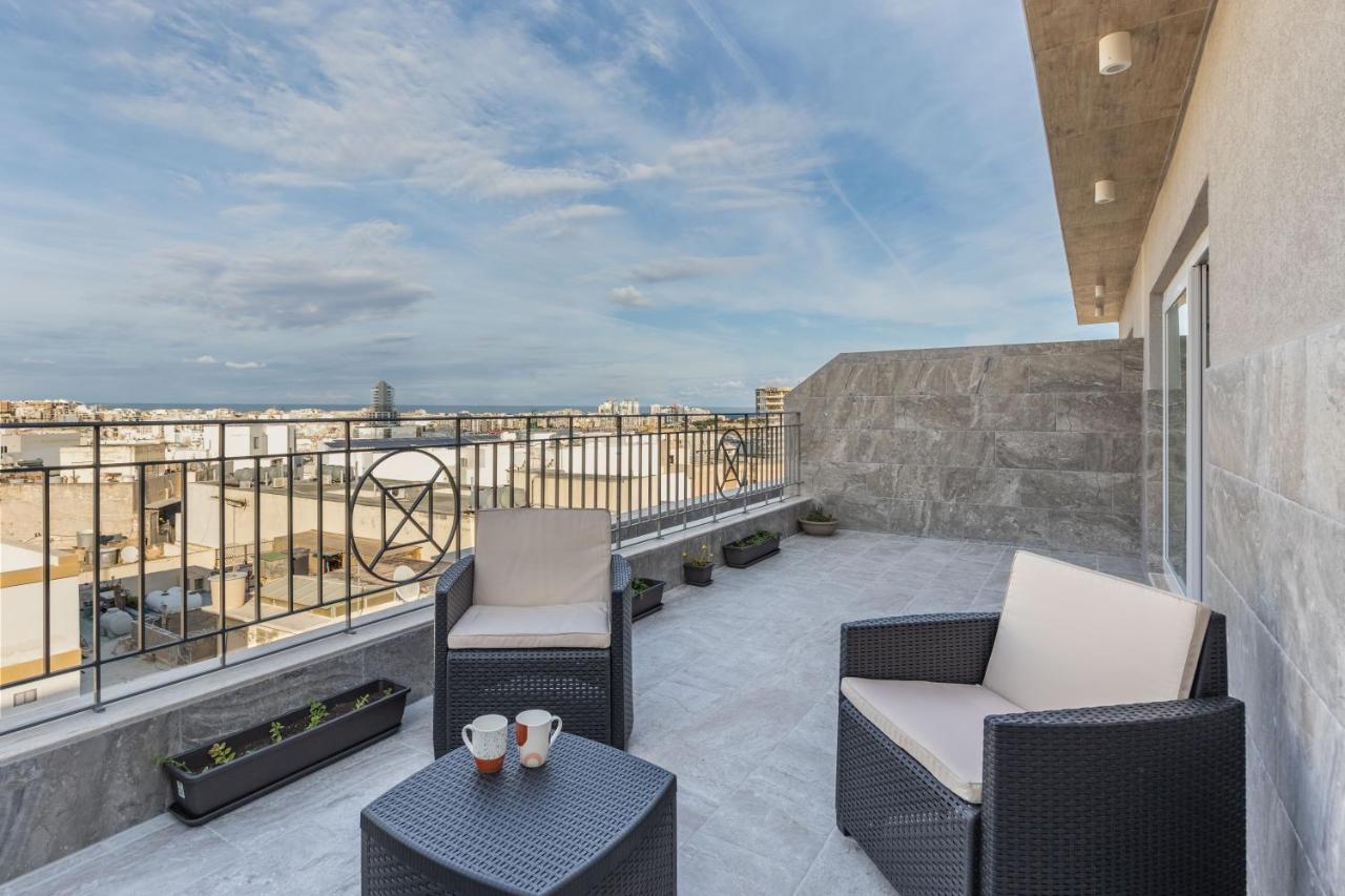 Terrace View- A Charming Two Bedrooms Penthouse Ac-Wifi Msida Exteriér fotografie
