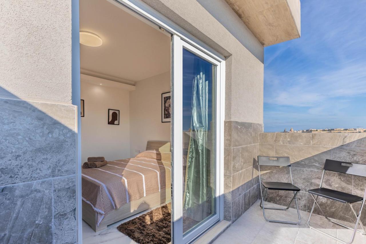 Terrace View- A Charming Two Bedrooms Penthouse Ac-Wifi Msida Exteriér fotografie
